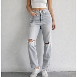 Zara Gray Denim Jeans Size 6